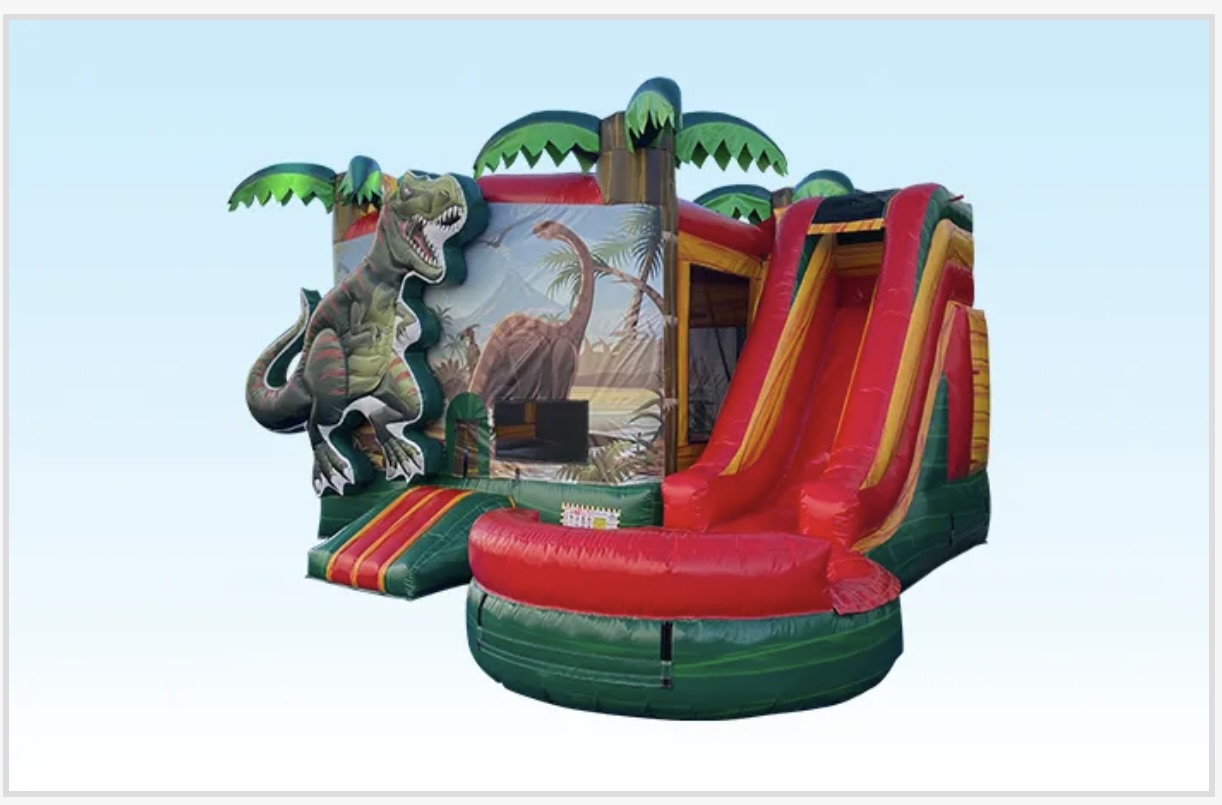 Morton Amusement inflatablesdinosaur bounce houserental