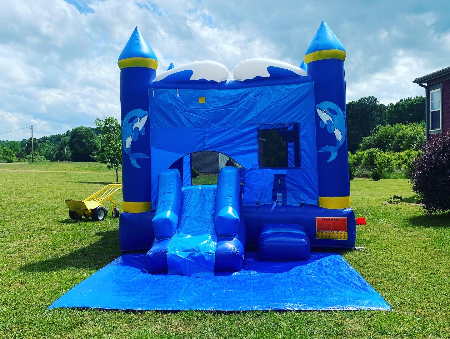 Dolphin Combo Best Bounce House and Waterslide Rentals service in