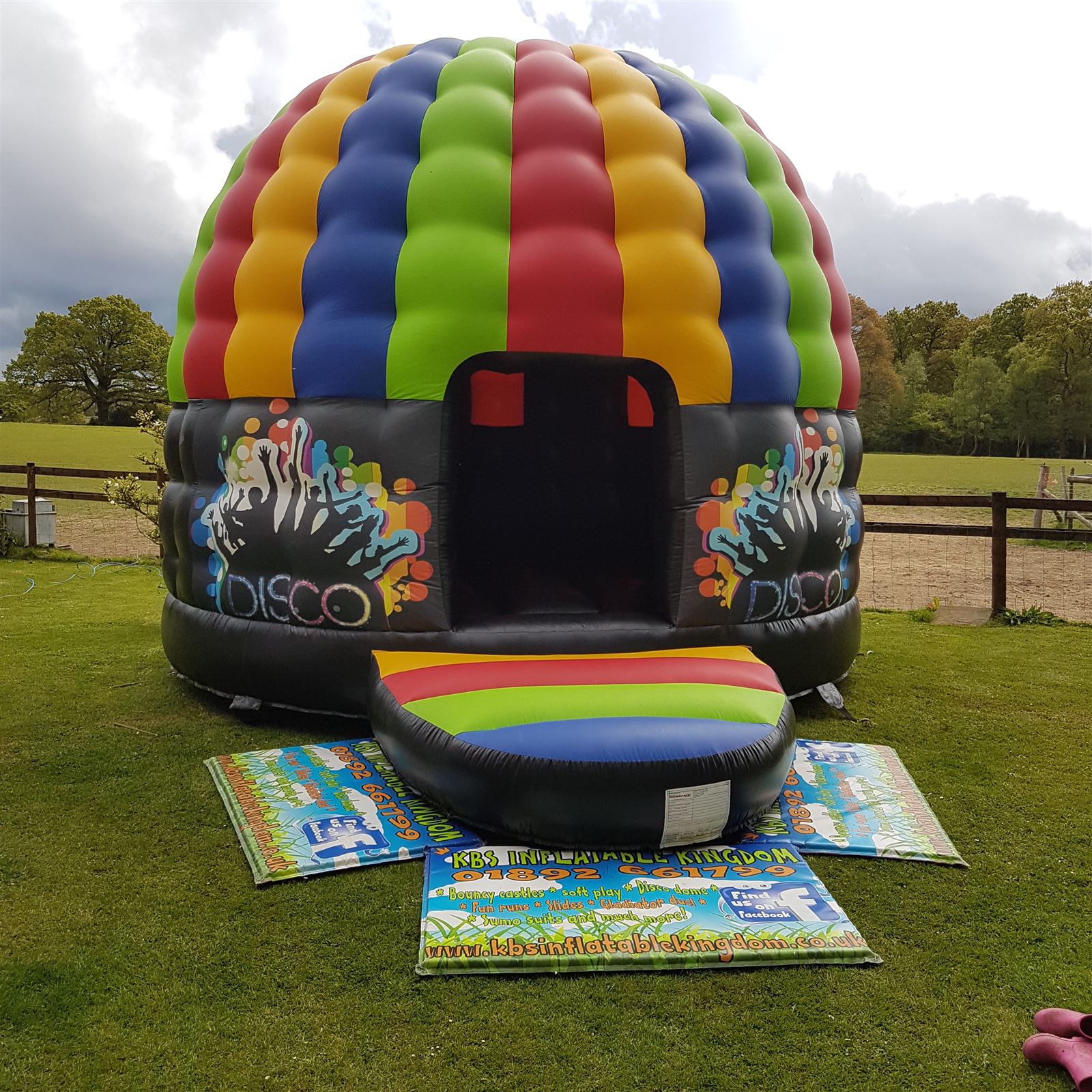 small disco dome bouncy castle