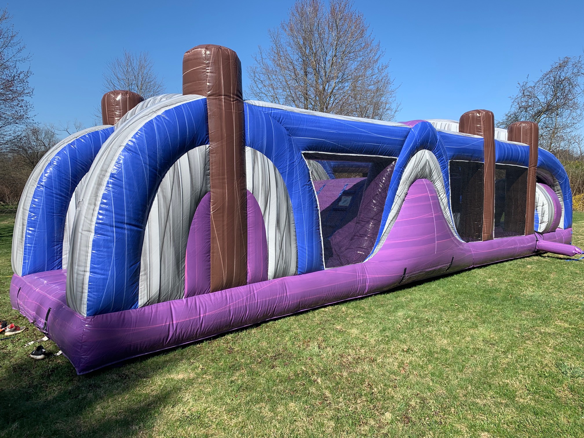 Purple Crush Obstacle Course Bounce House Rental in Pittsburgh