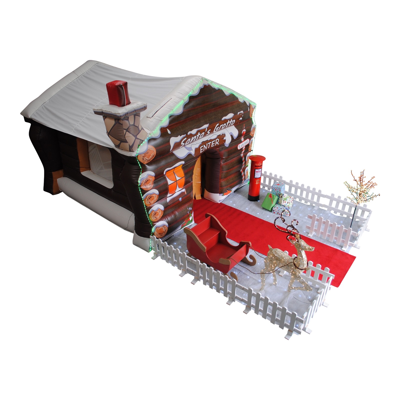 Santa's Grotto Inflatable Best JV Bouncy Castle Hire Basingstoke & Inflatable Slide Rental