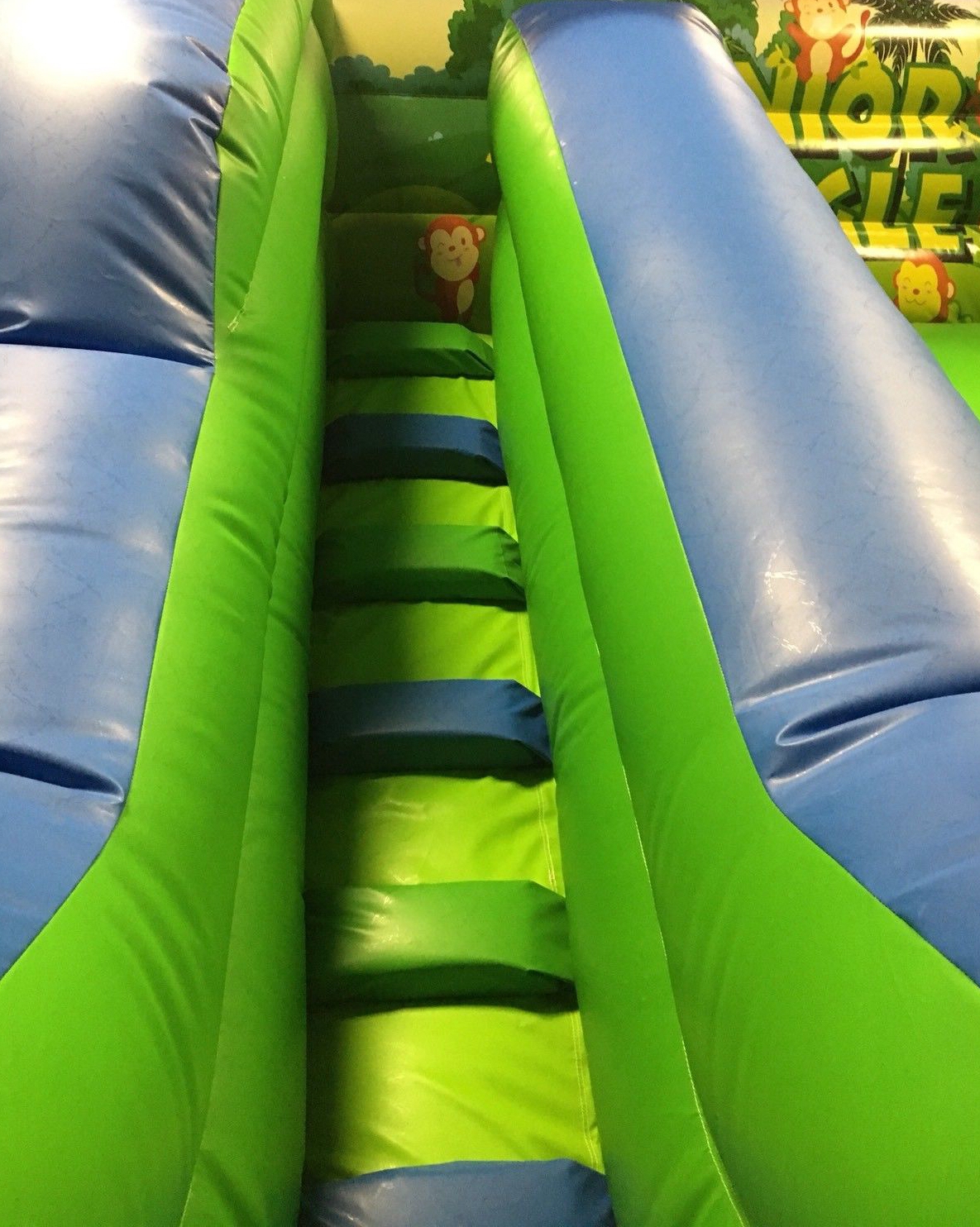 Inflatable Toddler Slide 9ft High Jungle themed - Bouncy Castle Hire in ...