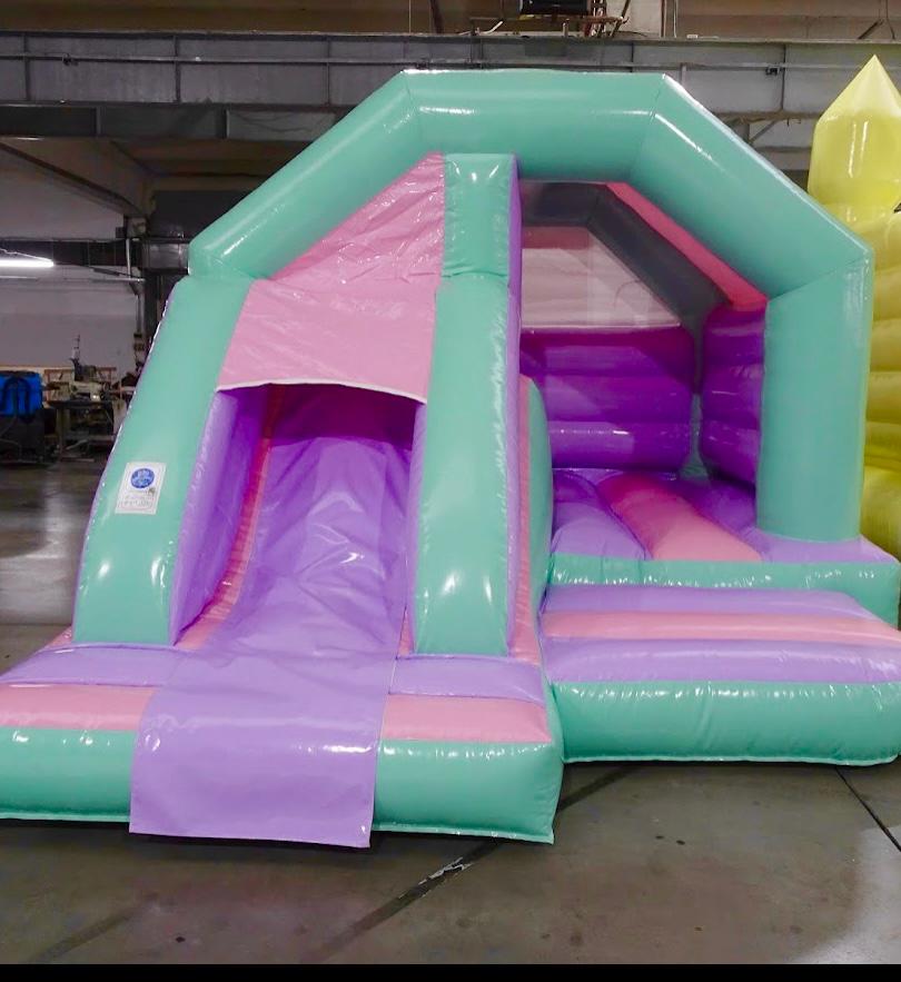 Dreamy Pastel Bounce N Slide Bouncy Castle Hire in Greater London