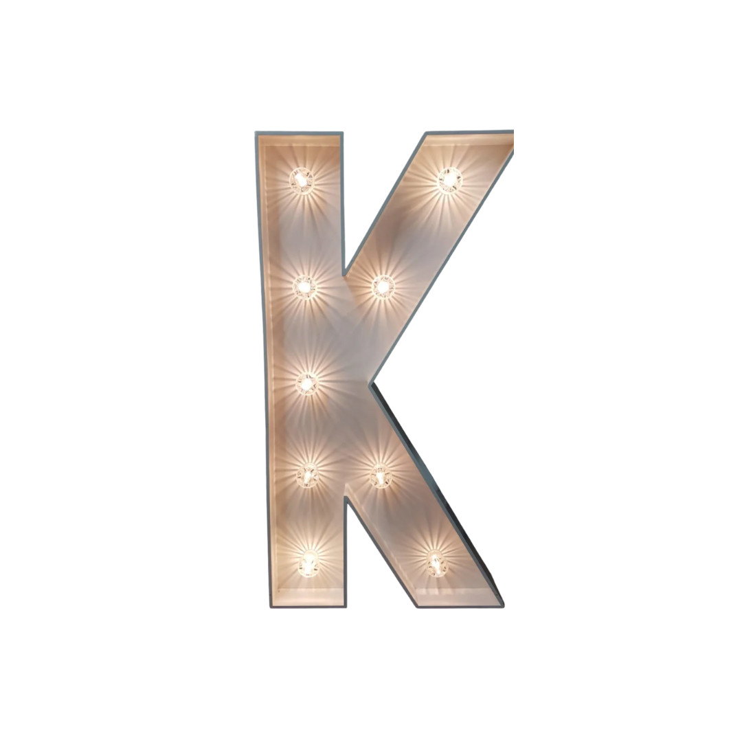 Light up letter Hire, K. RCT Entertainment & Events - Essex