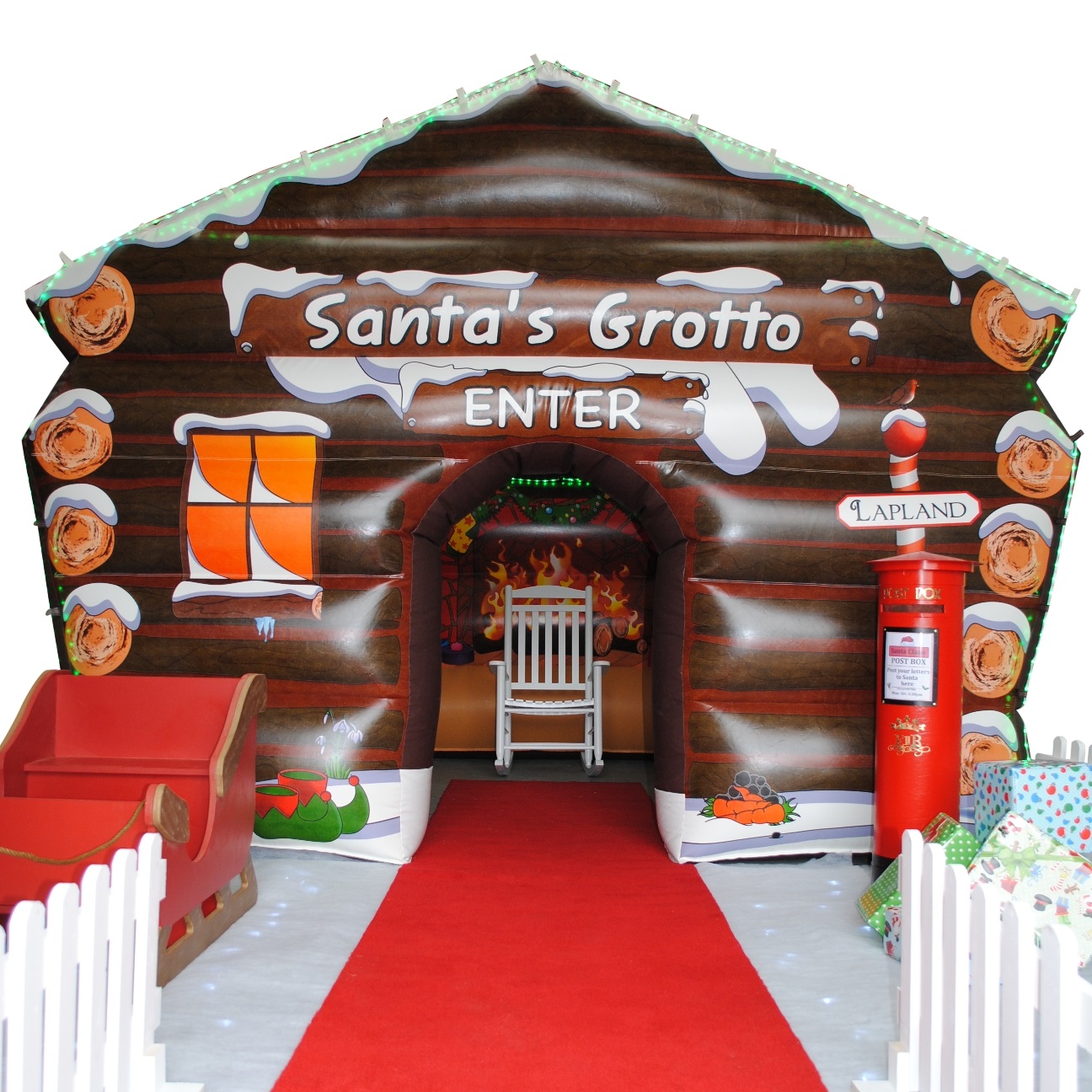 Santa's Grotto Inflatable Best JV Bouncy Castle Hire Basingstoke & Inflatable Slide Rental