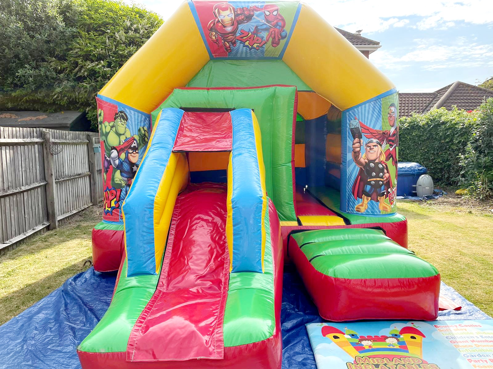 Marvel Bouncy Castle Hire Birmingham