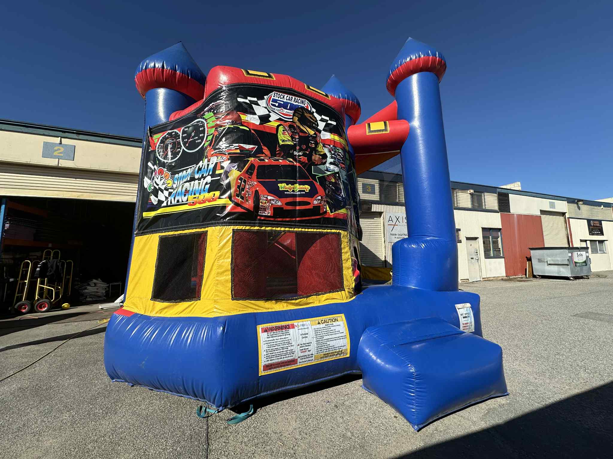 Race Car 4in1 Jumping Castle Hire – Castle Capers Adelaide Hills