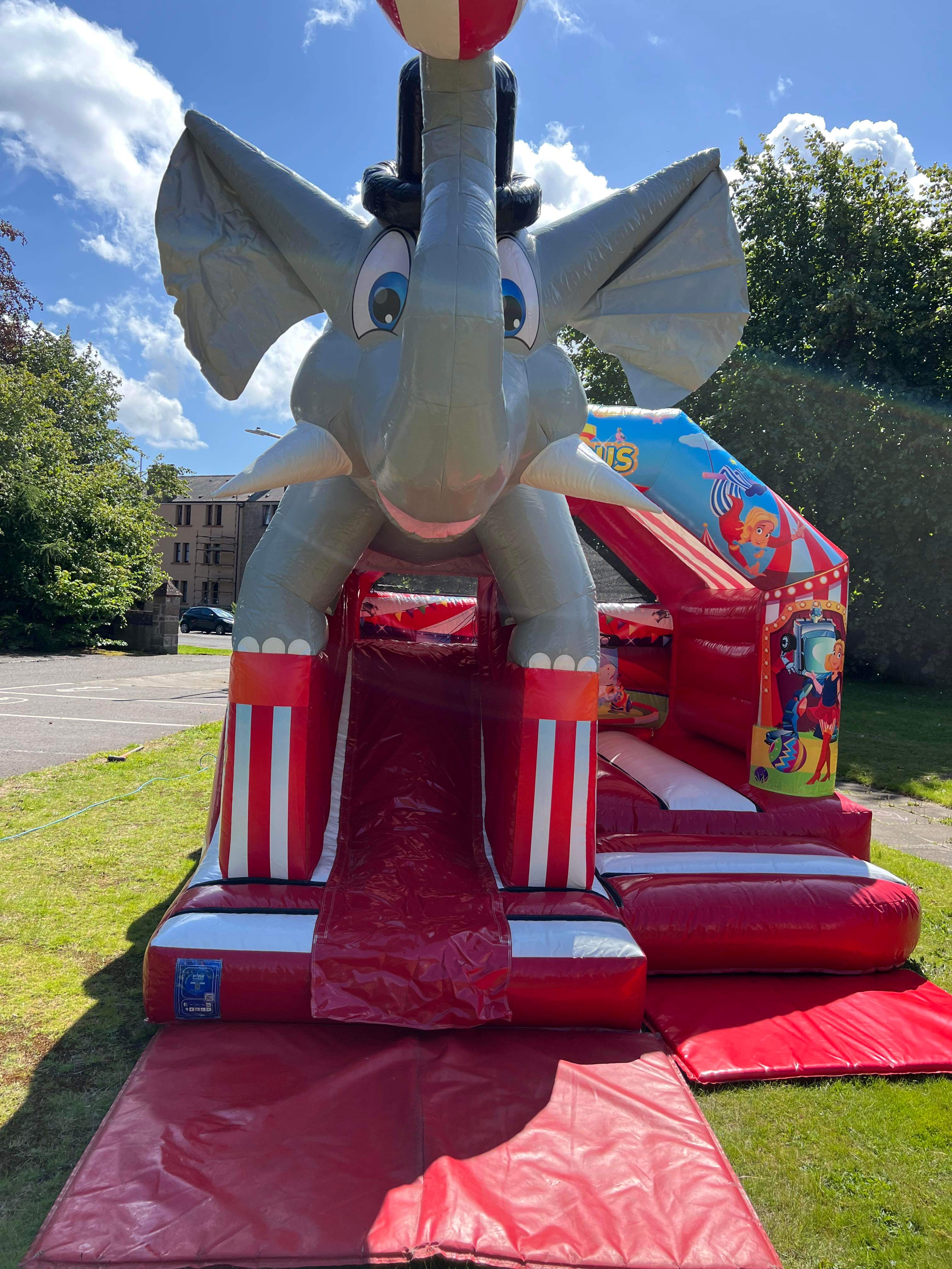 3D Circus Elephant Best Bouncy Castle Hire service in Edinburgh, East Lothian, West Lothian