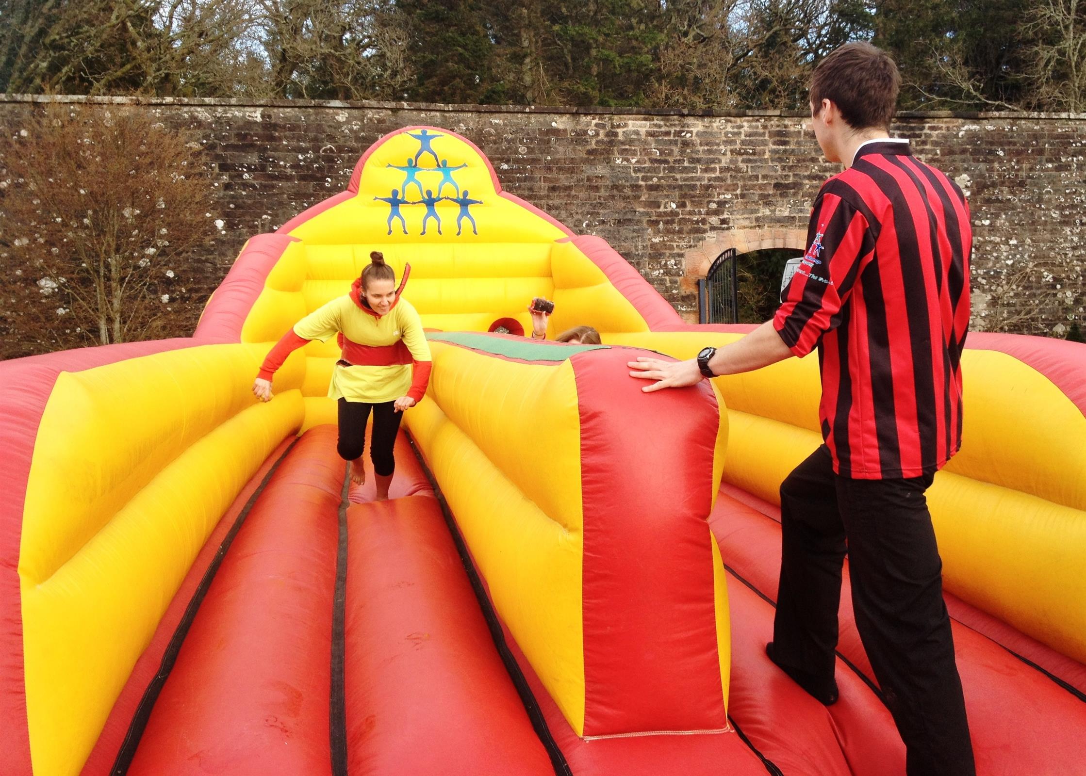 inflatable bungee run hire