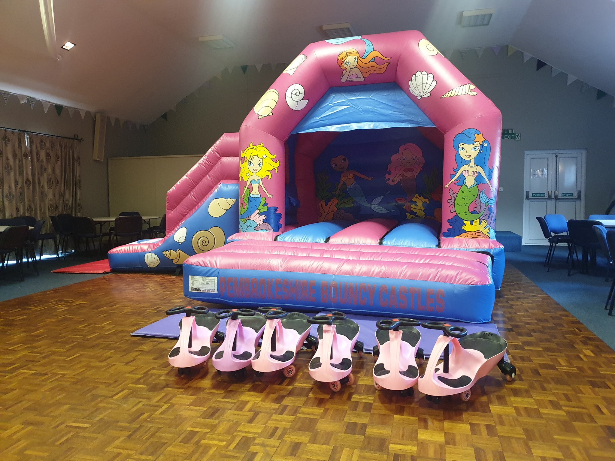 Mermaid Bouncy Castle Combo DISCO COMPATIBLE (Children) Best Bouncy