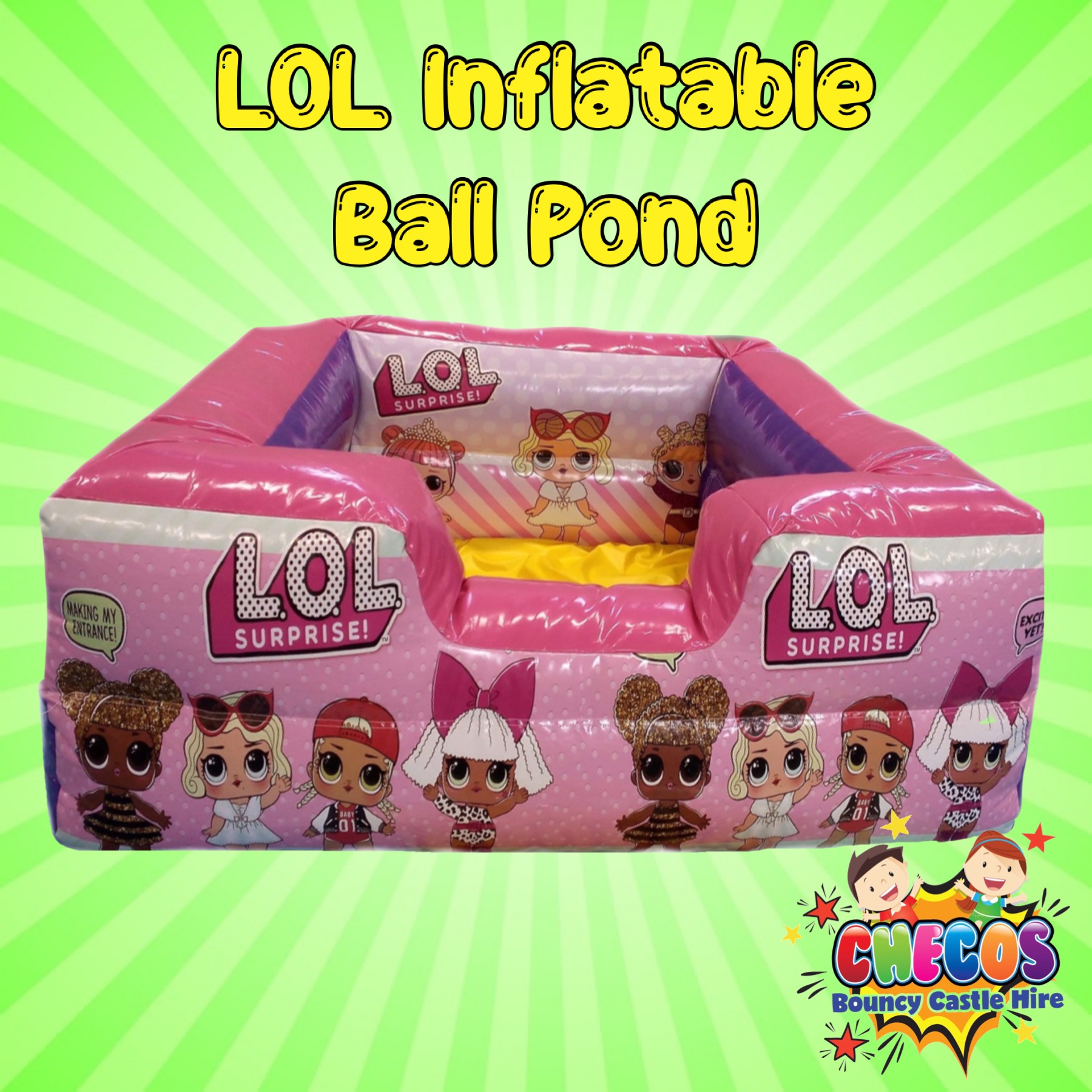 Lol Surprise Inflatable ball pond Bouncy Castle Hire Children s Entertainment in Dunfermline Fife Kinross Alloa Larbet Stirling Livingston