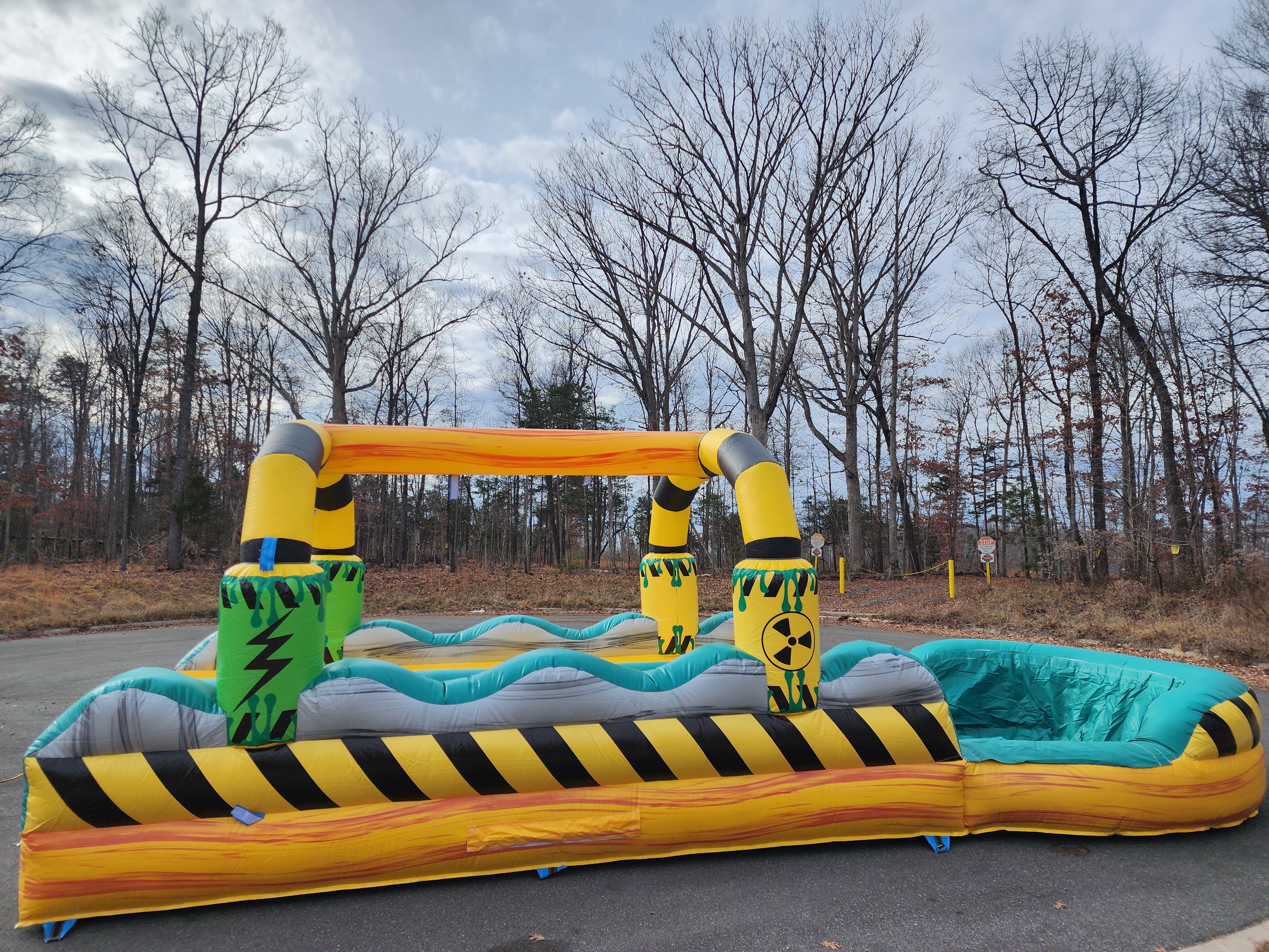 Toxic Dual Lane Slip-n-Slide - Birthday Party Rental Service in
