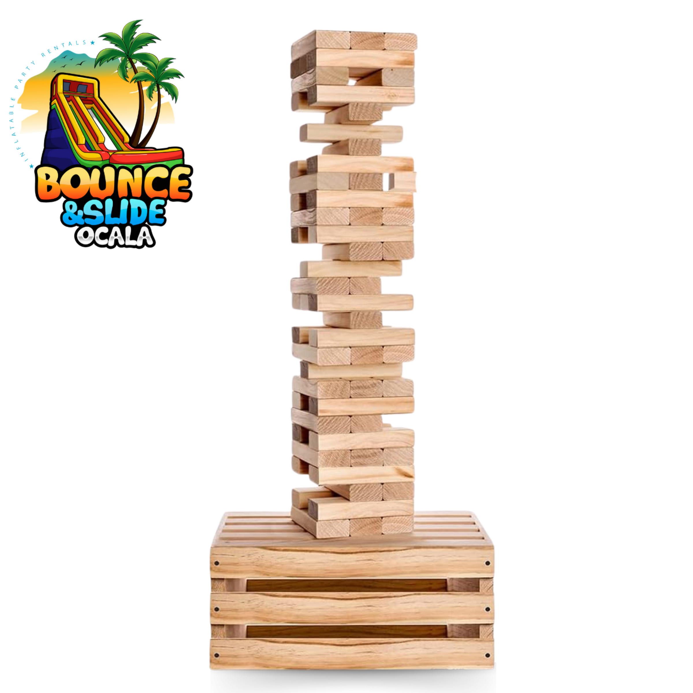 ジョニー★GANGWAY ★LOOSGAME Jumbo Jenga Yard Game - Party Rentals in Marion County, FL