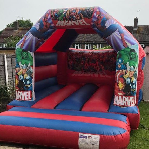 spiderman bouncy castle hire