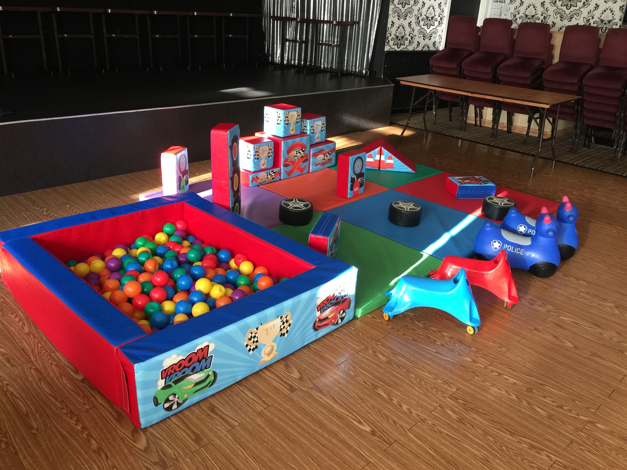 Transport themed soft play hire in Rotherham & Sheffield