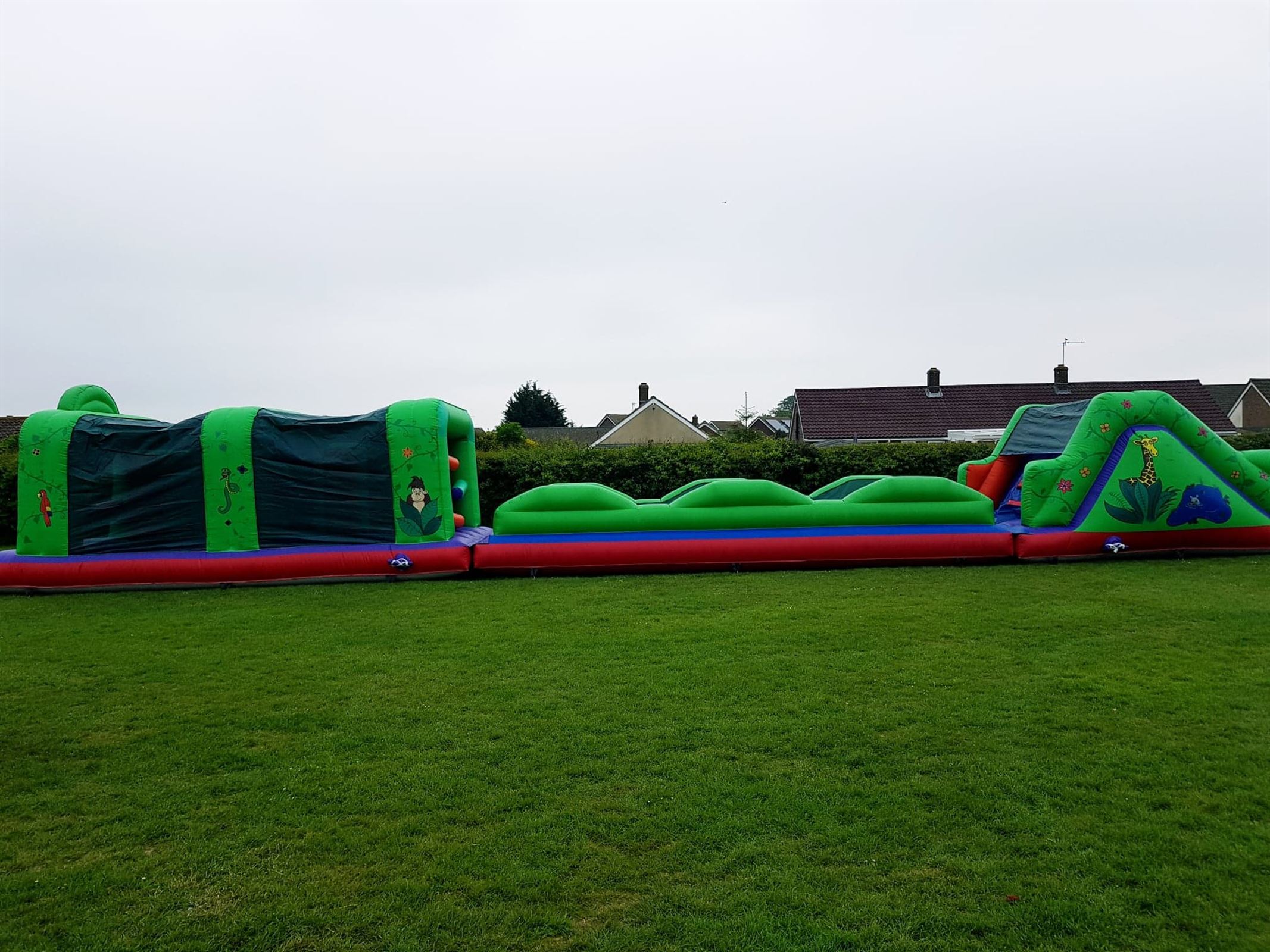 bouncy assault course hire