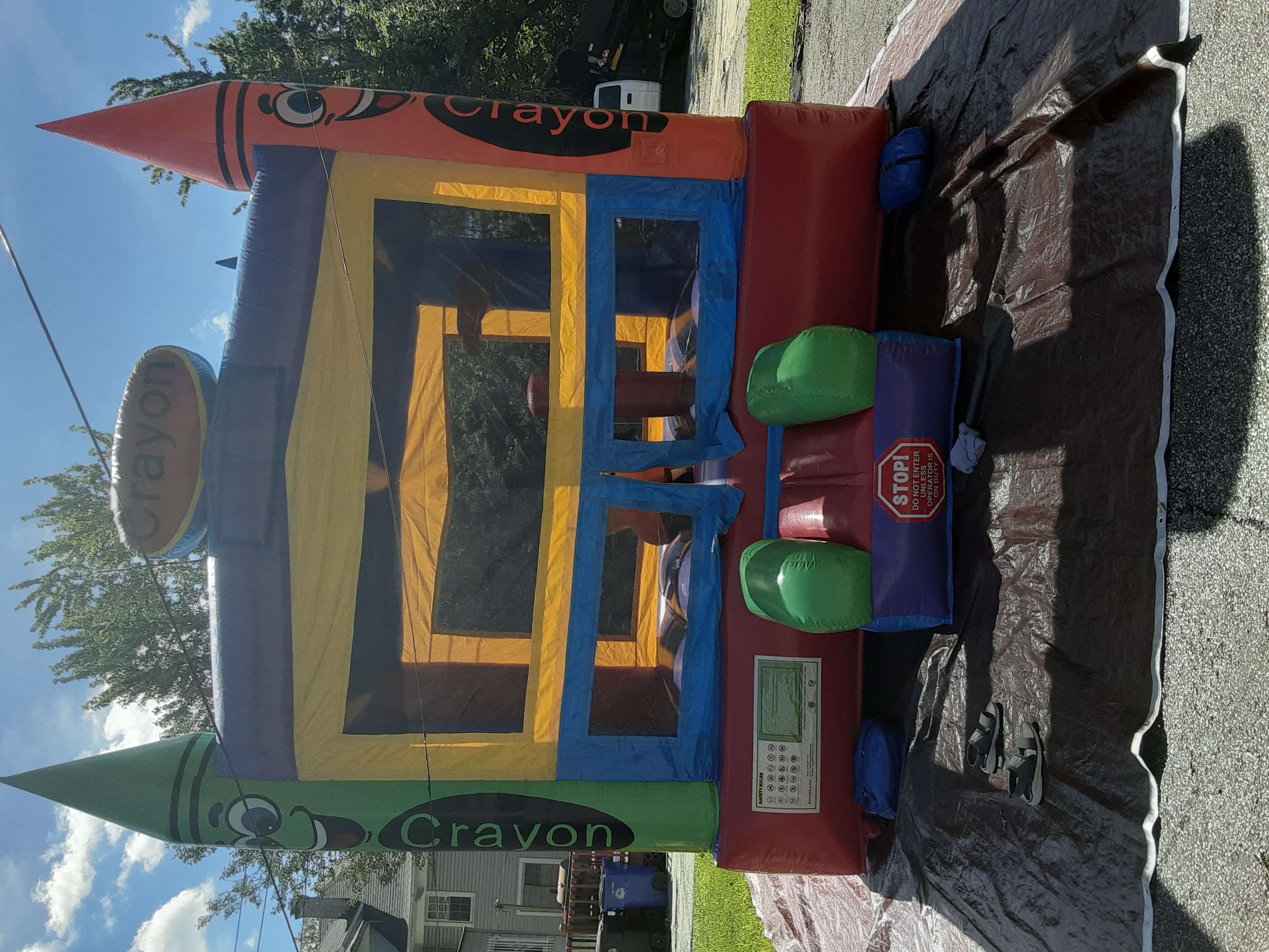 Party Trio XXL Crayon Bounce House party package Party services for