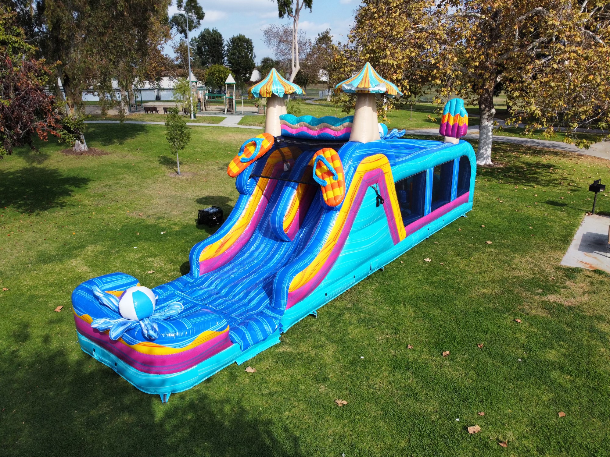 Pool Party Obstacle Course Bounce House Rental in Canton, Massillon