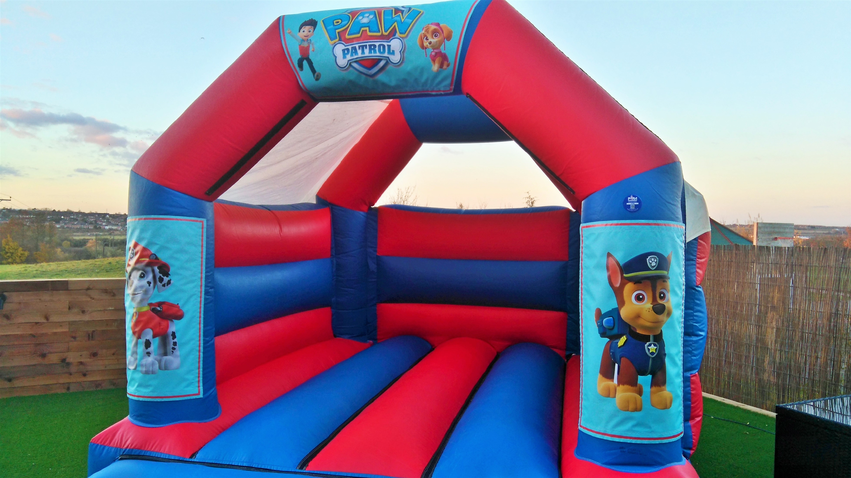 paw patrol bouncy castle