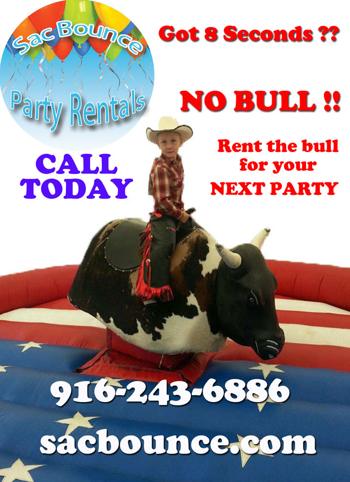 Mechanical Bull Inflatable Bounce House & Water Slide Rentals