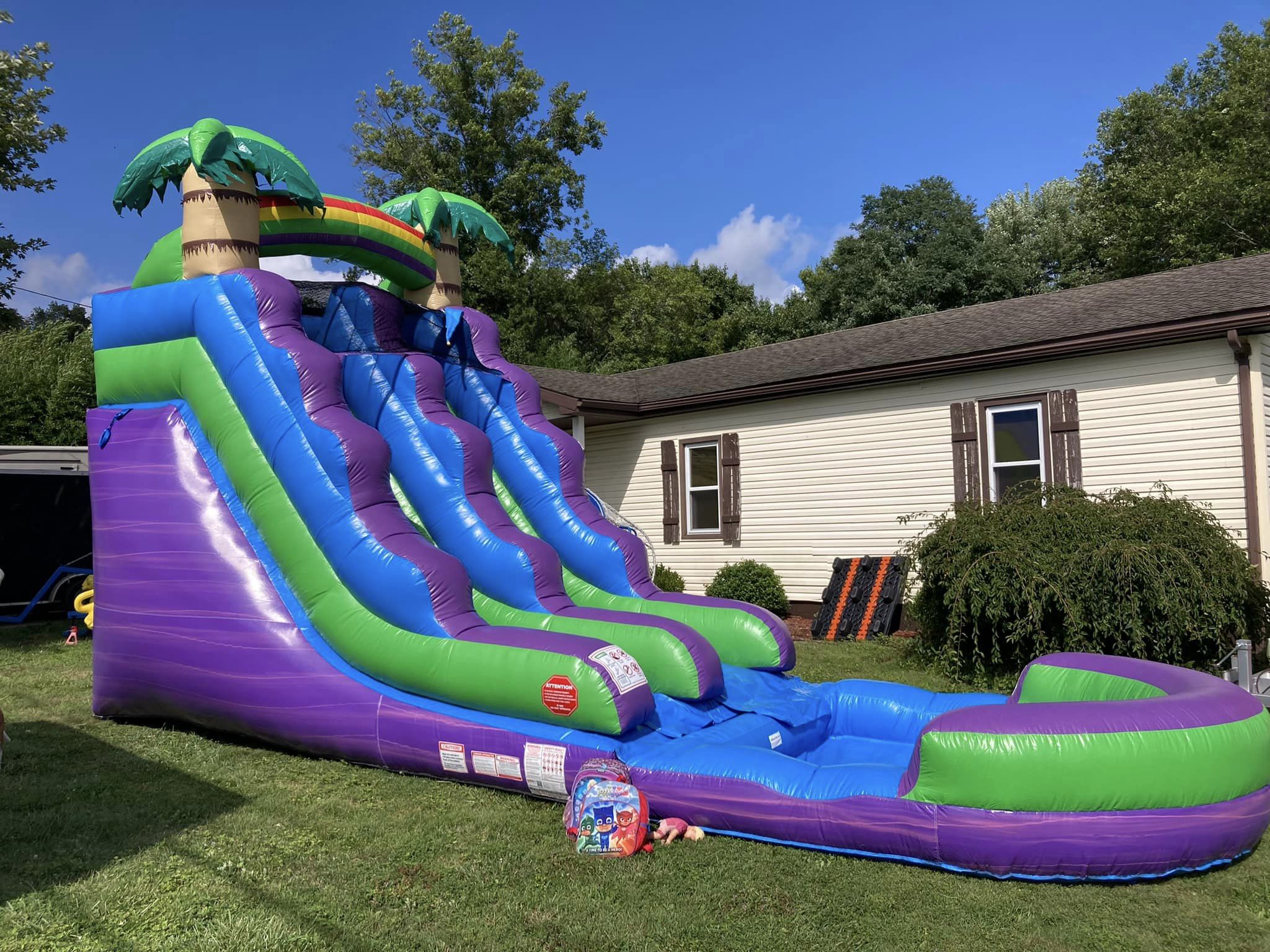 Tropical Inflatable Water Slide Rental Parkersburg, West Virginia