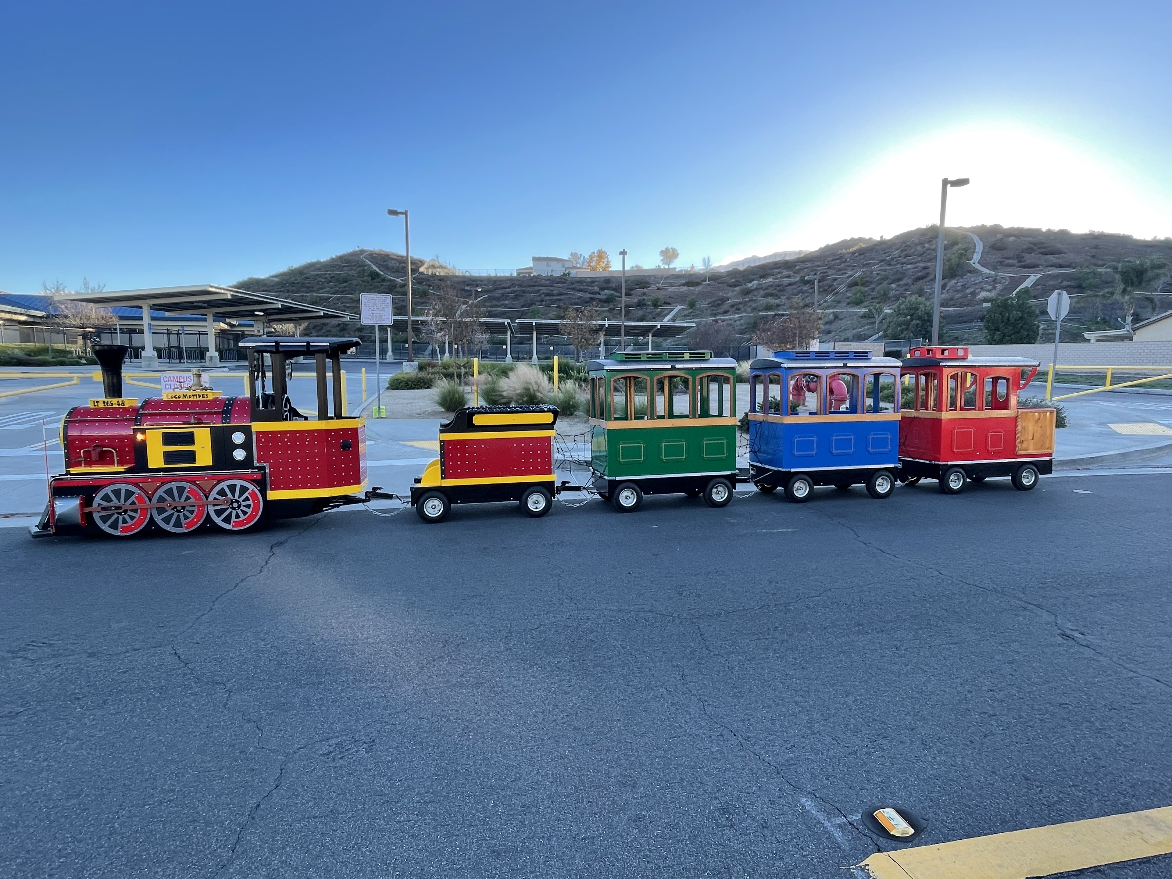 Train Rental Trackless Train Rental in Corona, CA | Penguin Party Rentals