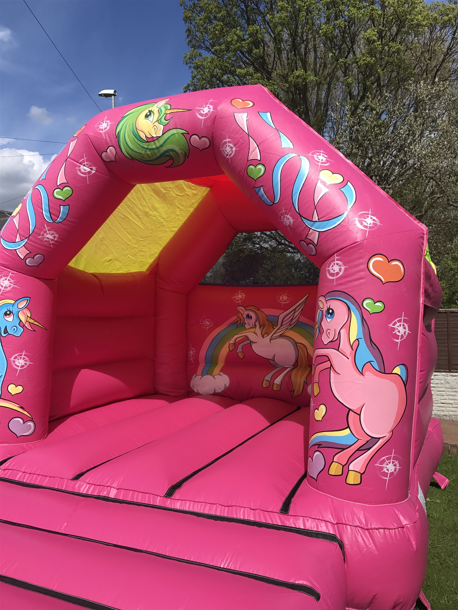 Unicorn Castle Bouncy Castle Hire, Inflatables in Leeds, Harrogate