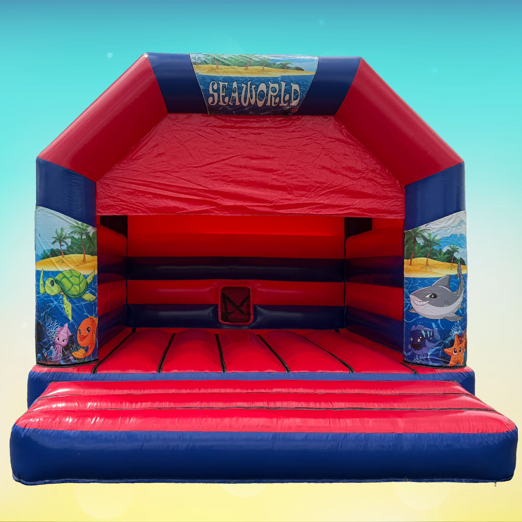 Sea World Large Bouncy Castle Hire 15ft x 15ft - corporate event hire Birmingham