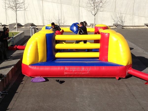 boxing ring bouncy castle