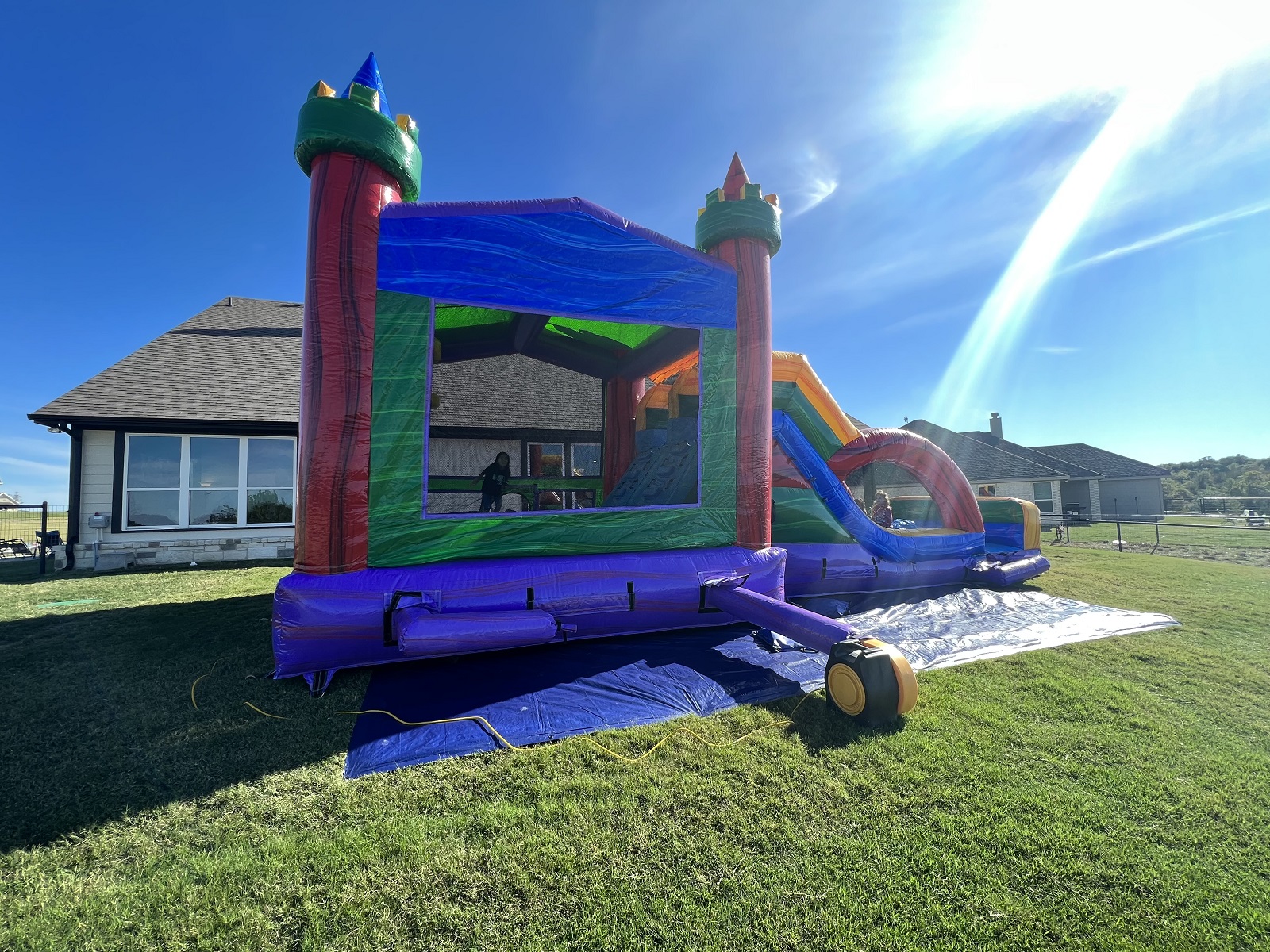 XL Wet/Dry Combo Bouncer/two lane slide Best Bounce House Rentals