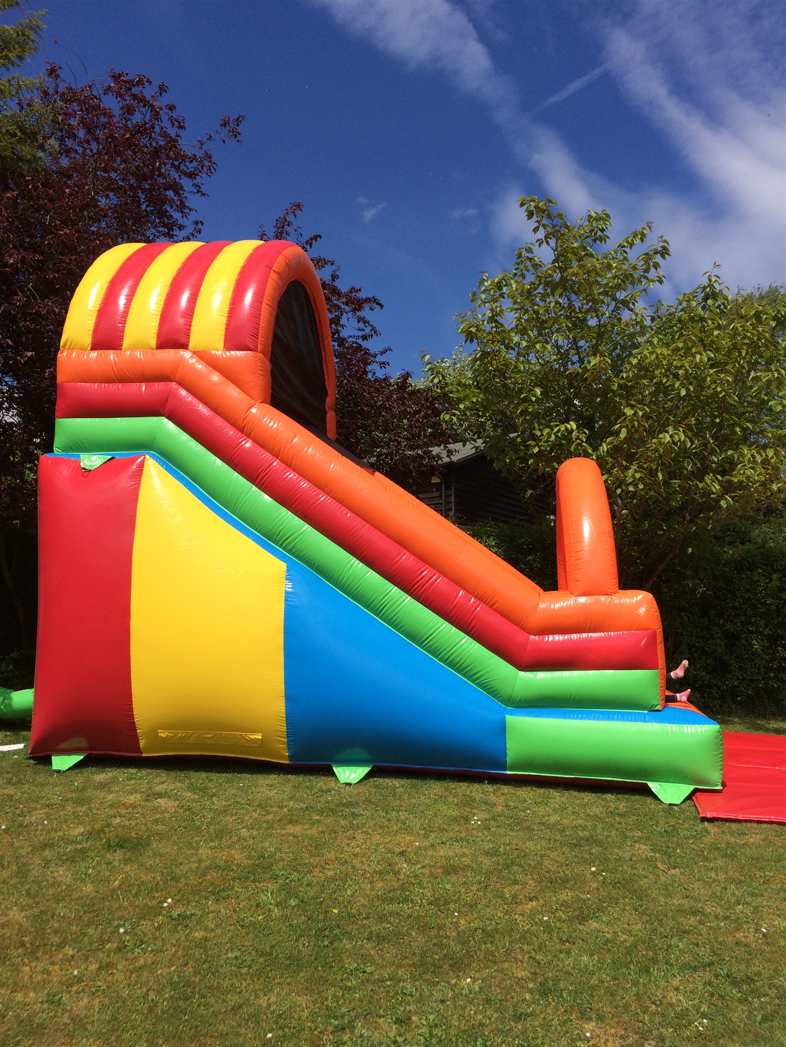 bouncy castle disco dome with slide