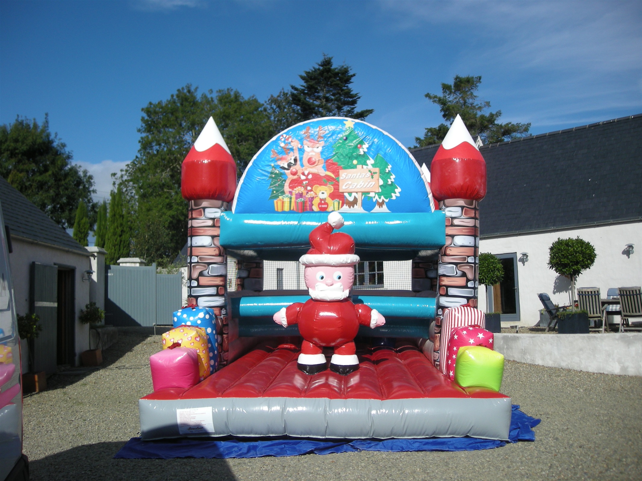 Santa Christmas Cabin Bouncy Castles Hire in Dublin & Wicklow