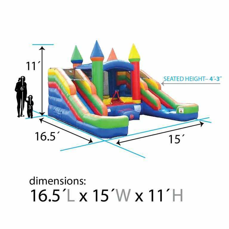 Dual Slide Combo Jump House Rentals Cartersville, GA