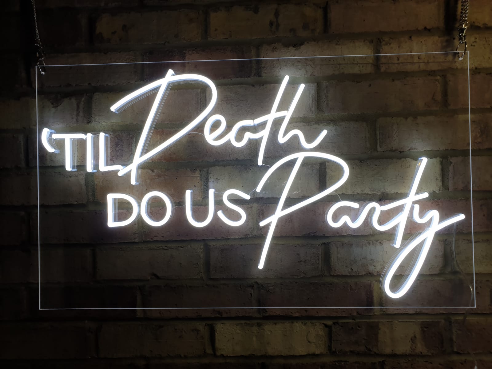 till death do us party neon