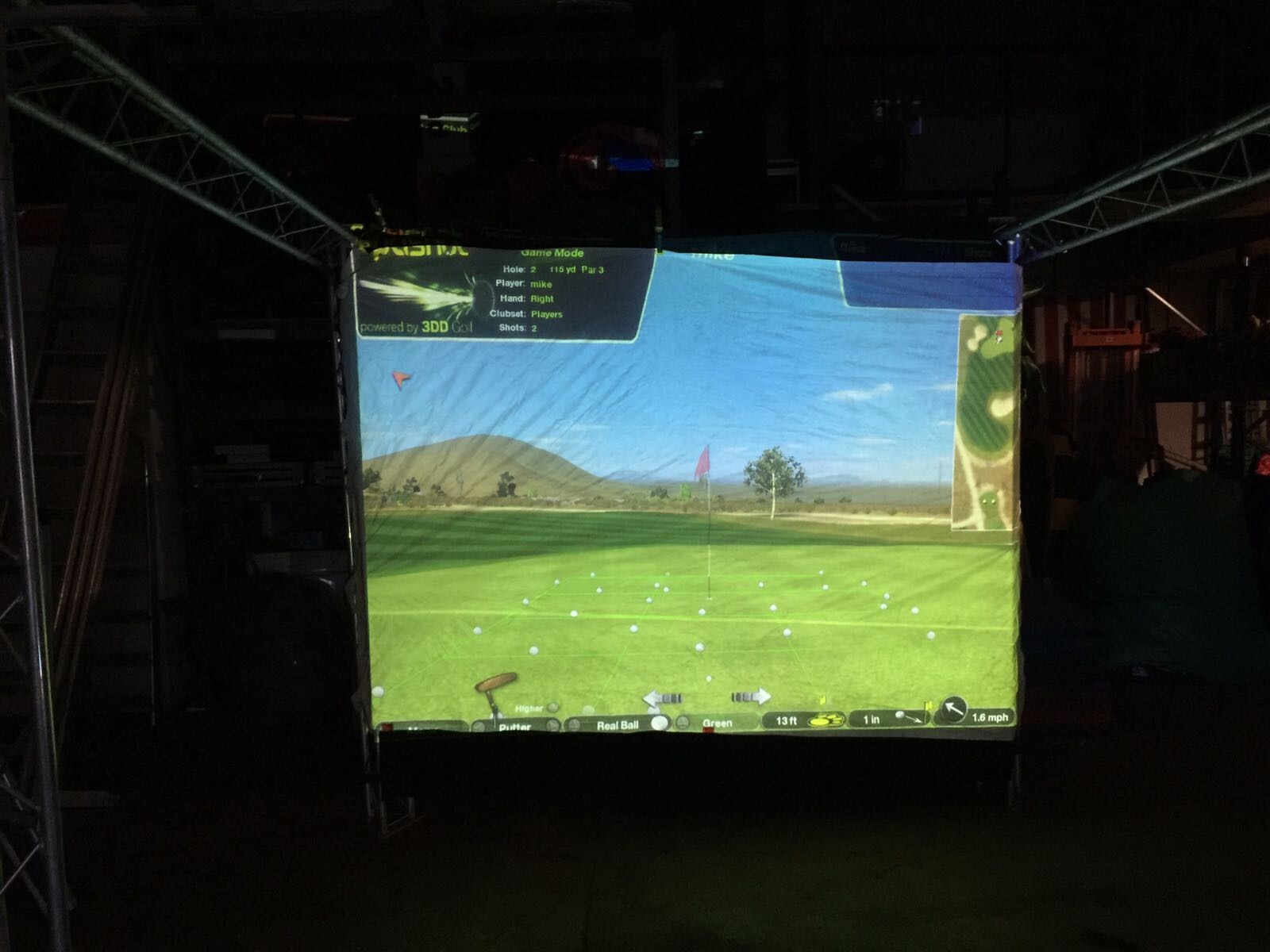 golf driving range simulator