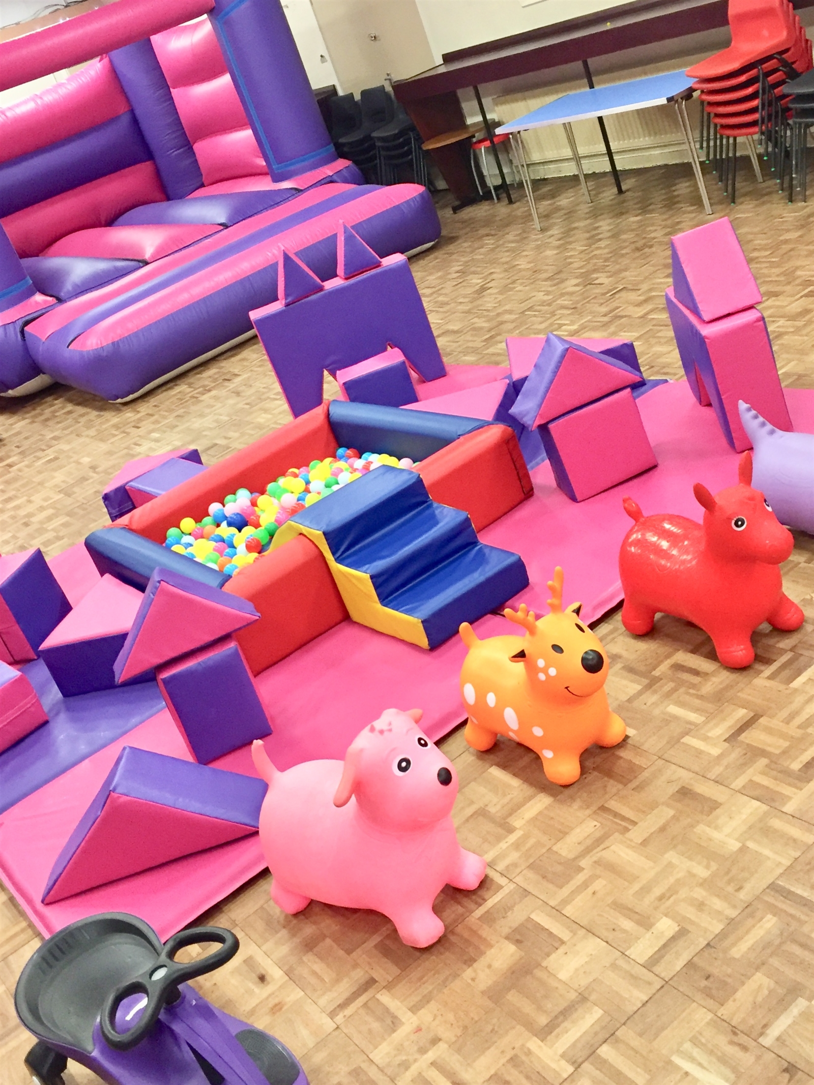 Pink Soft Play Set Soft Play, Hot Tubs, Party Games & Bouncy Castle
