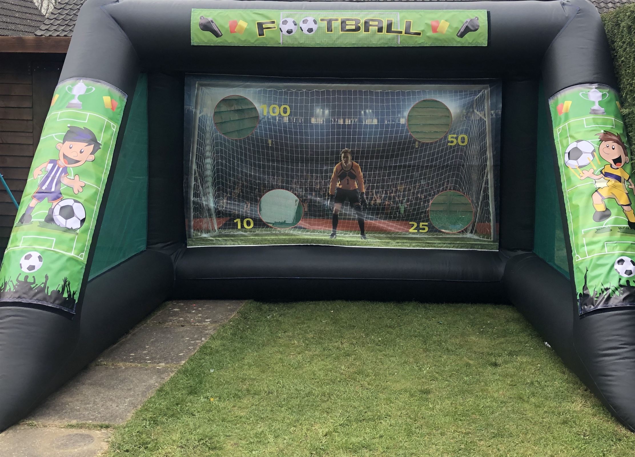football goal penalty shootout Best Bouncy Castle Hire service in