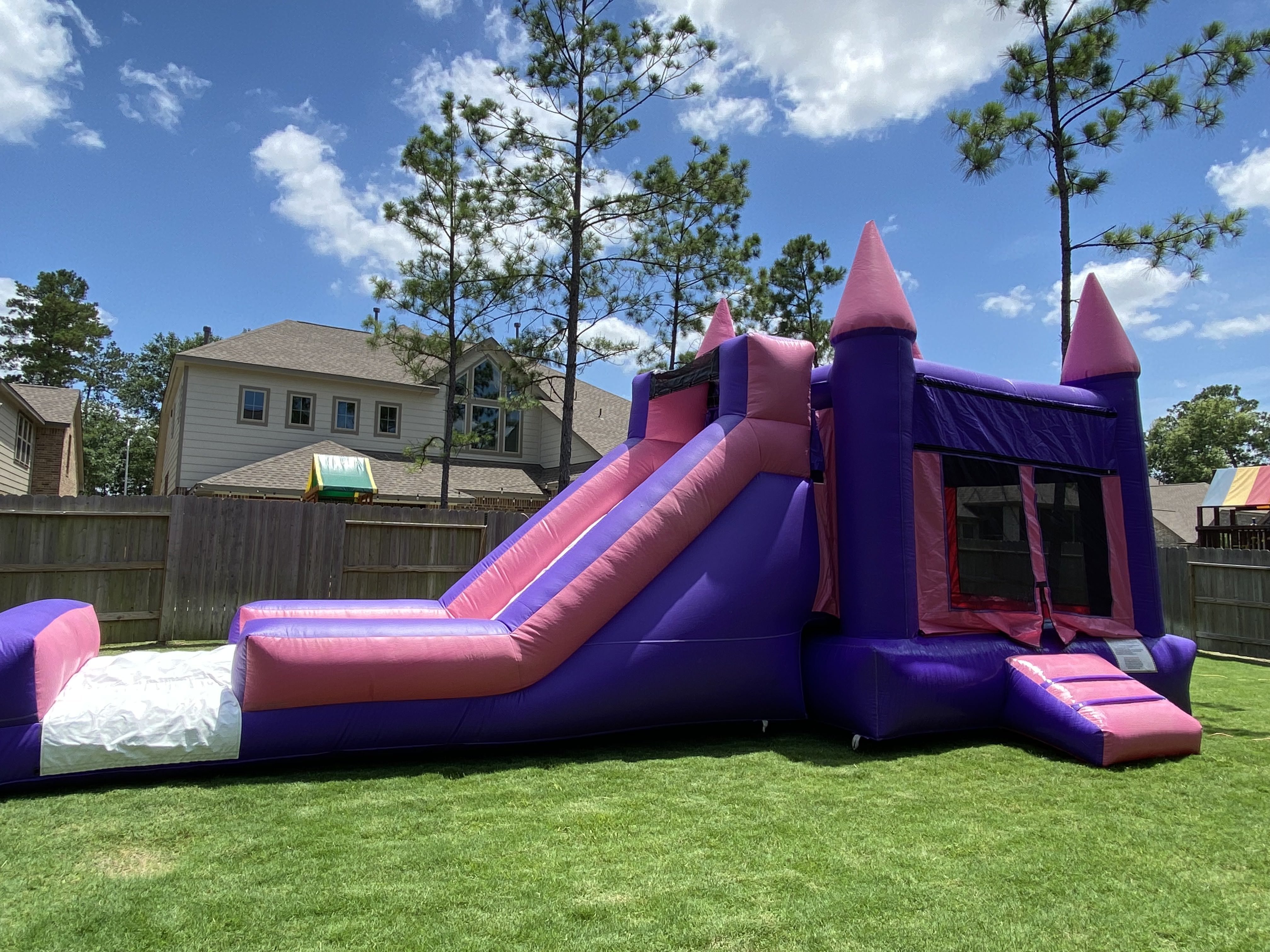 Pink Castle Combo Best Party Rentals service in Texas Coonican