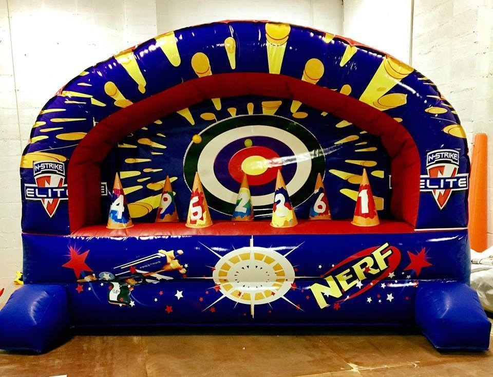 inflatable nerf shooting range