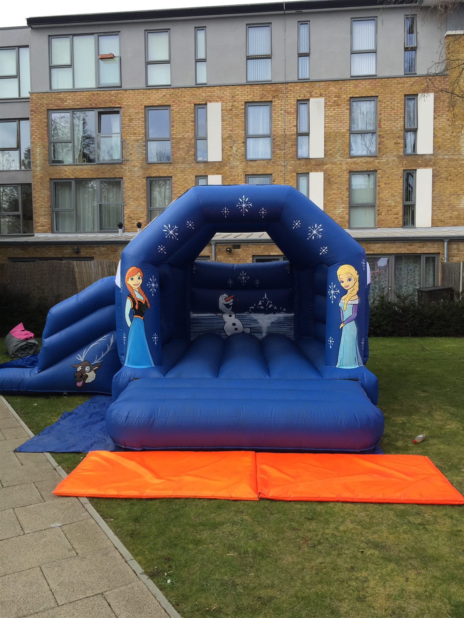 17ft x 15ft Frozen Slide bouncy castle Best Bouncy Castle Hire