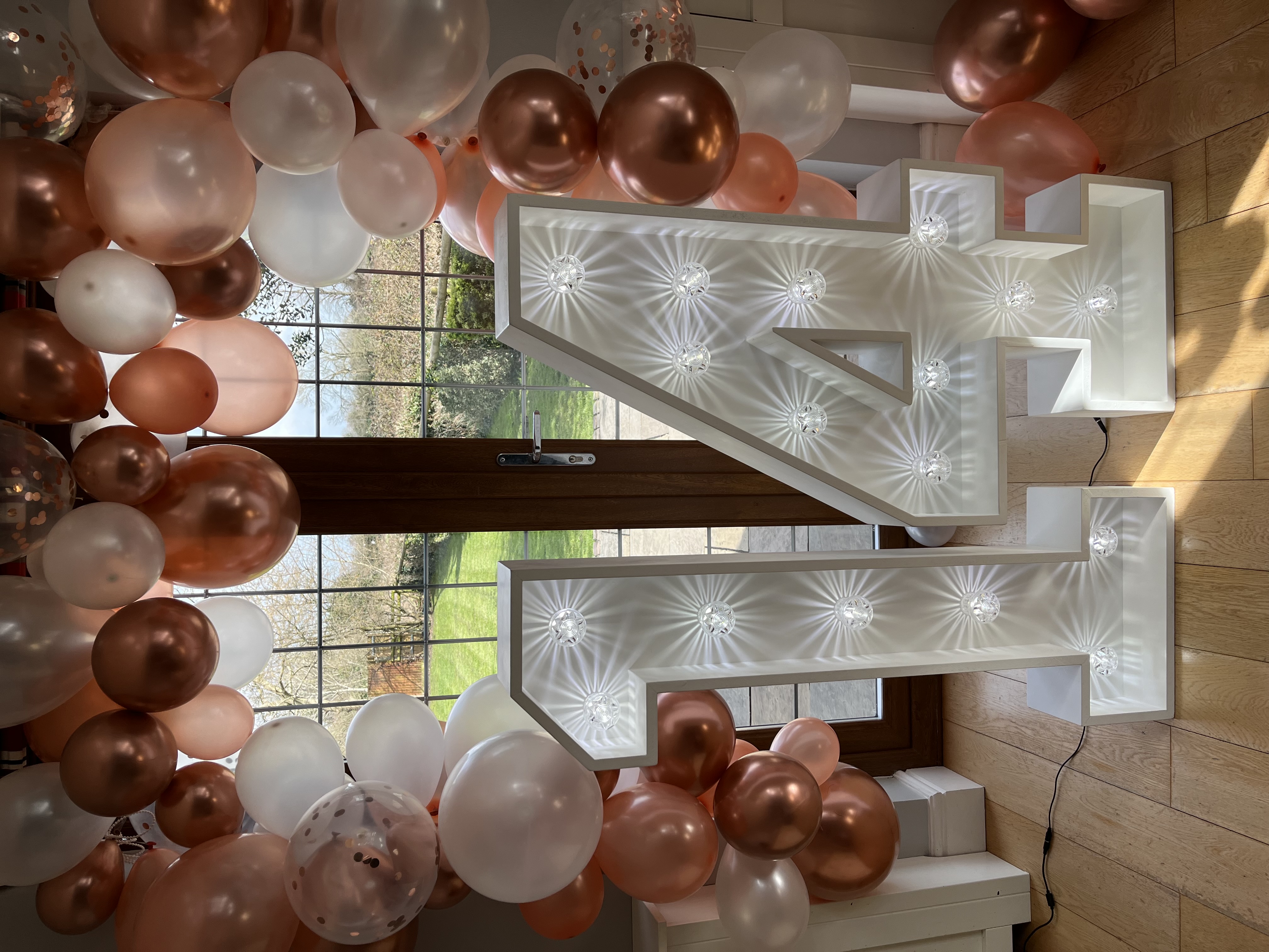 D1 4ft white led light up numbers 1 13 16 18 21 30 40 50 60 70 80 ...