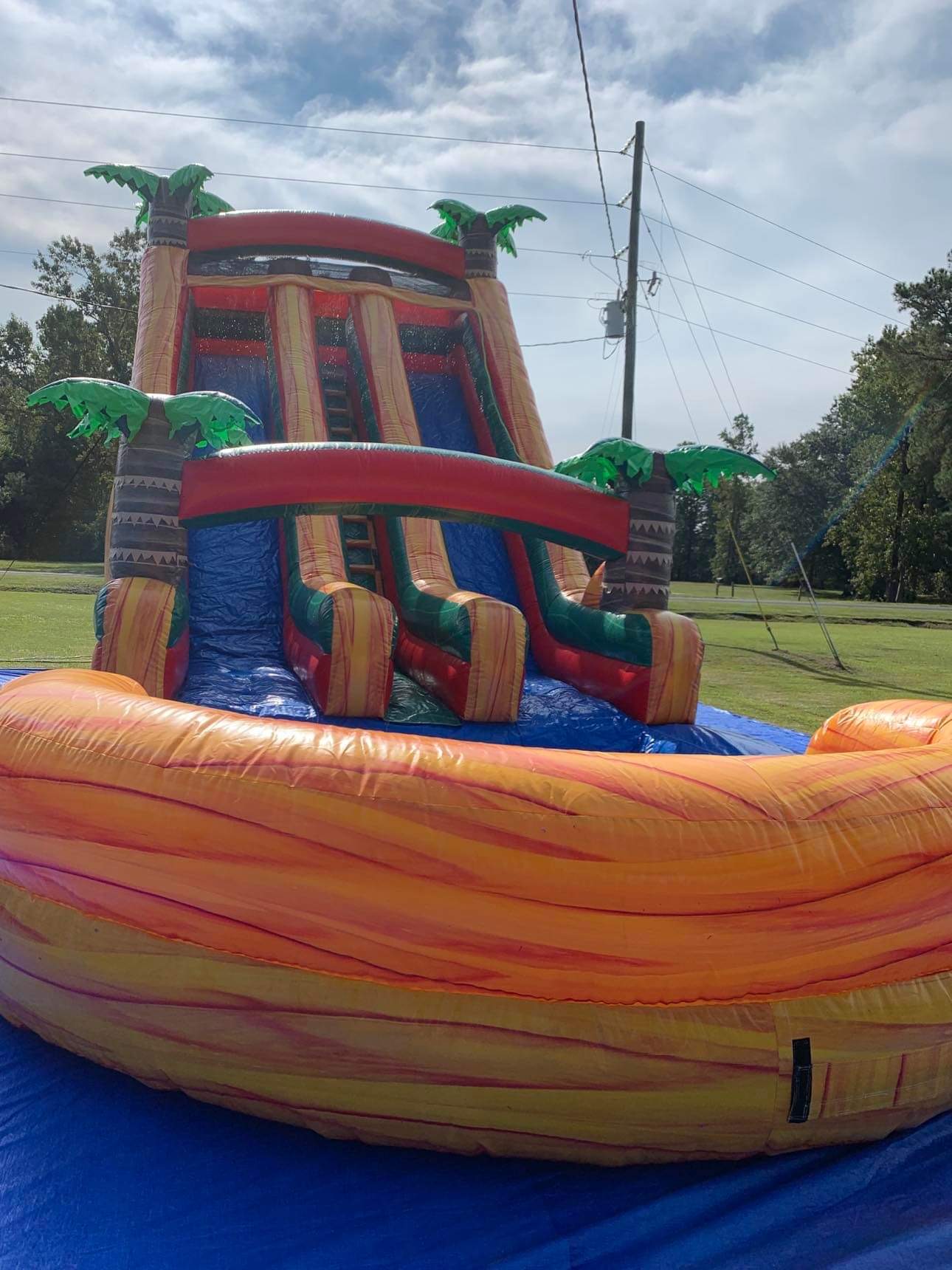 20 ft. Fire water slide marble Party Rentals in Albertson