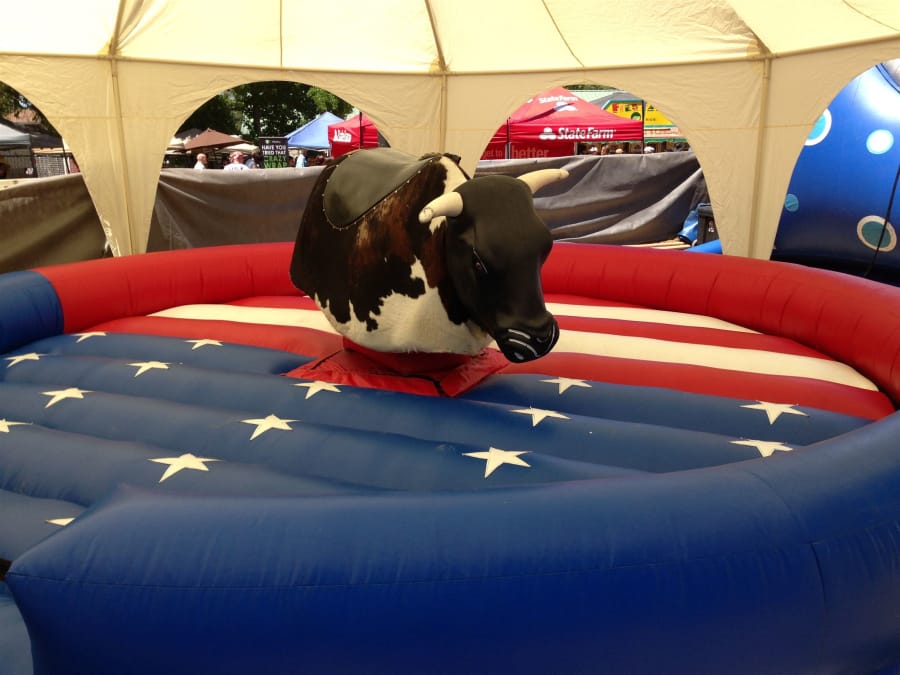 Mechanical Bull Inflatable Bounce House & Water Slide Rentals