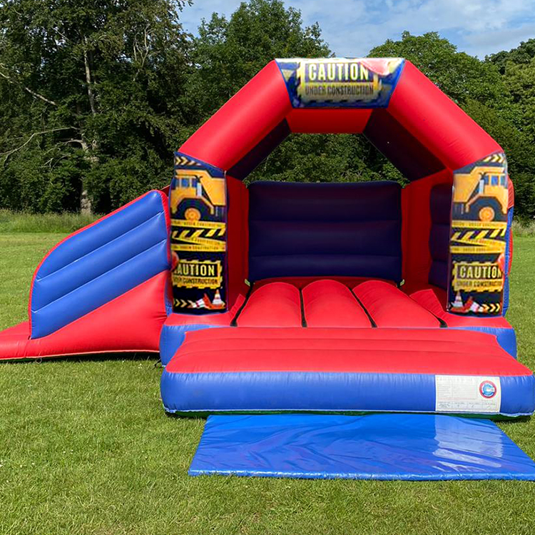 Construction Castle / Slide Combo - Inflatable, Bouncy Castle ...