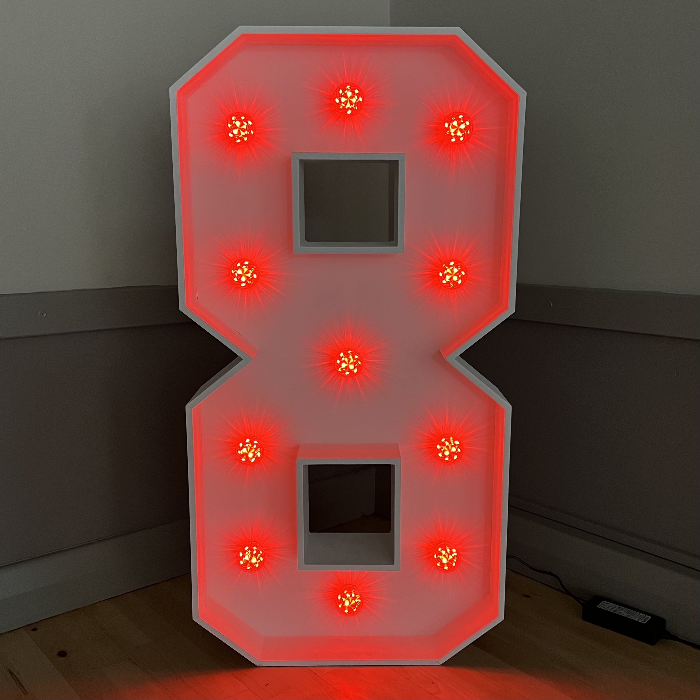 Light-Up LED Number 8 - Bouncy Castle Hire in Crowborough, Tunbridge ...