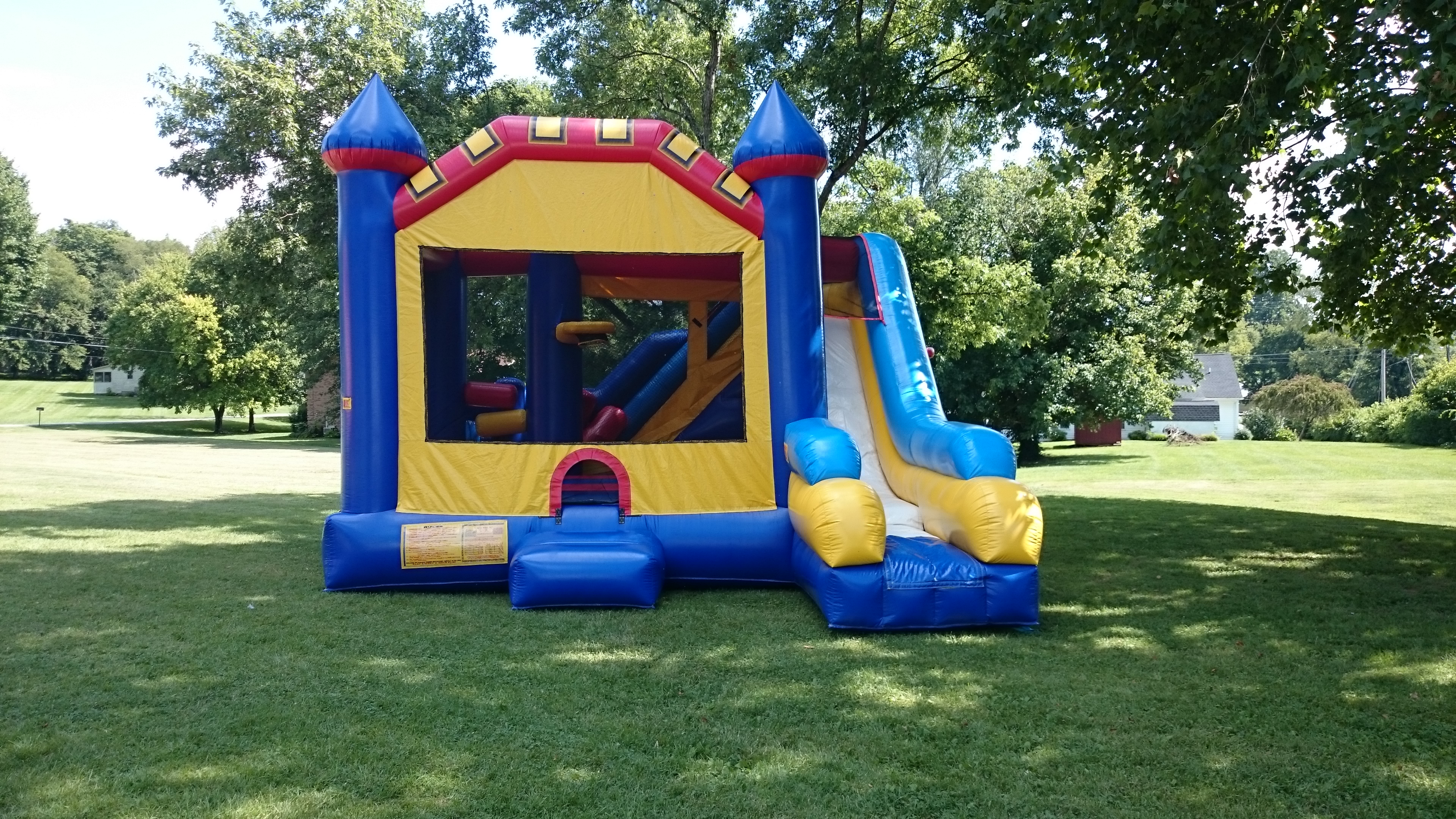 inflatable castle with slide