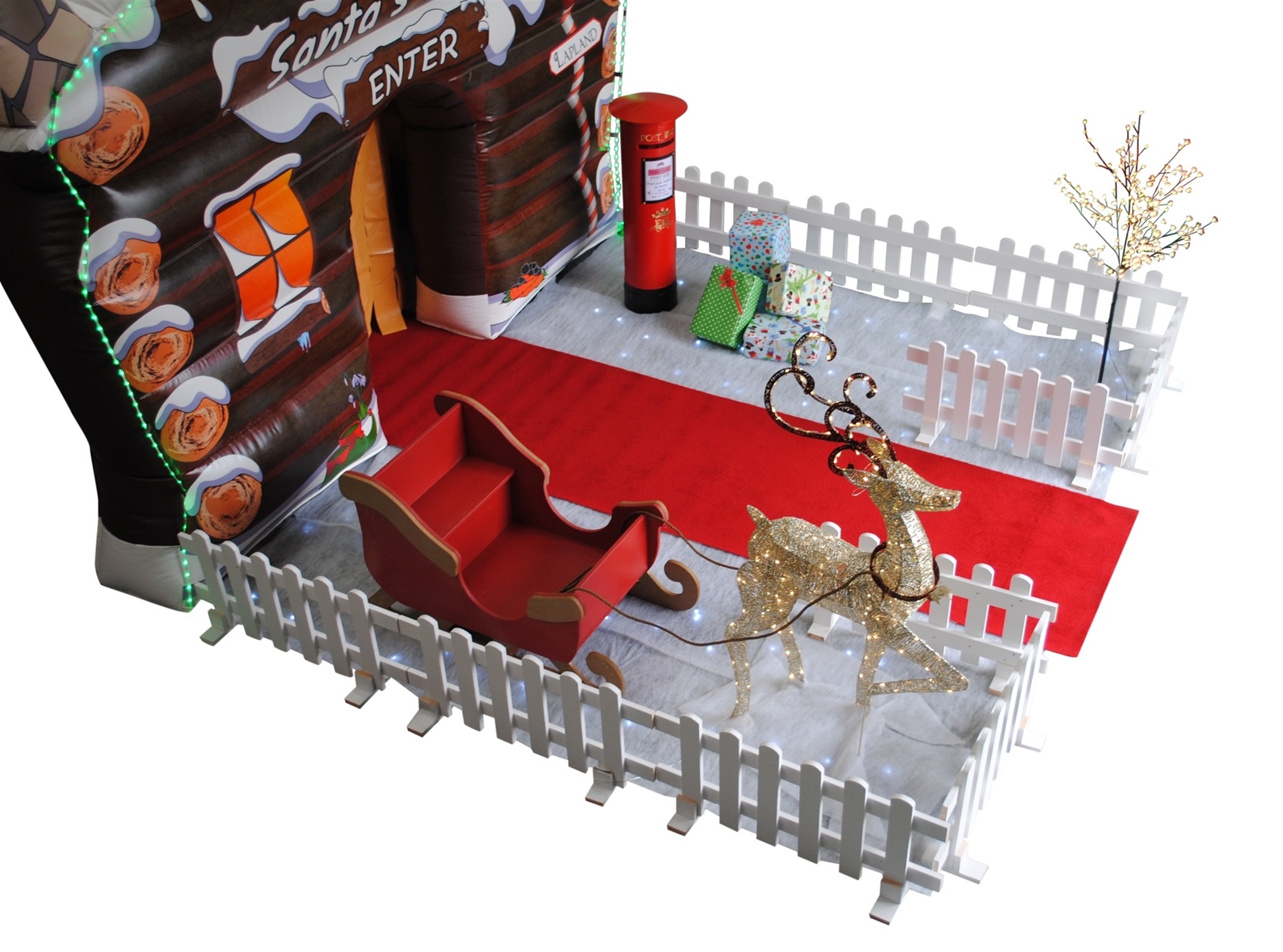 Santa's Grotto Inflatable JV Bouncy Castle Hire Farnborough & Inflatable Slide Rental in