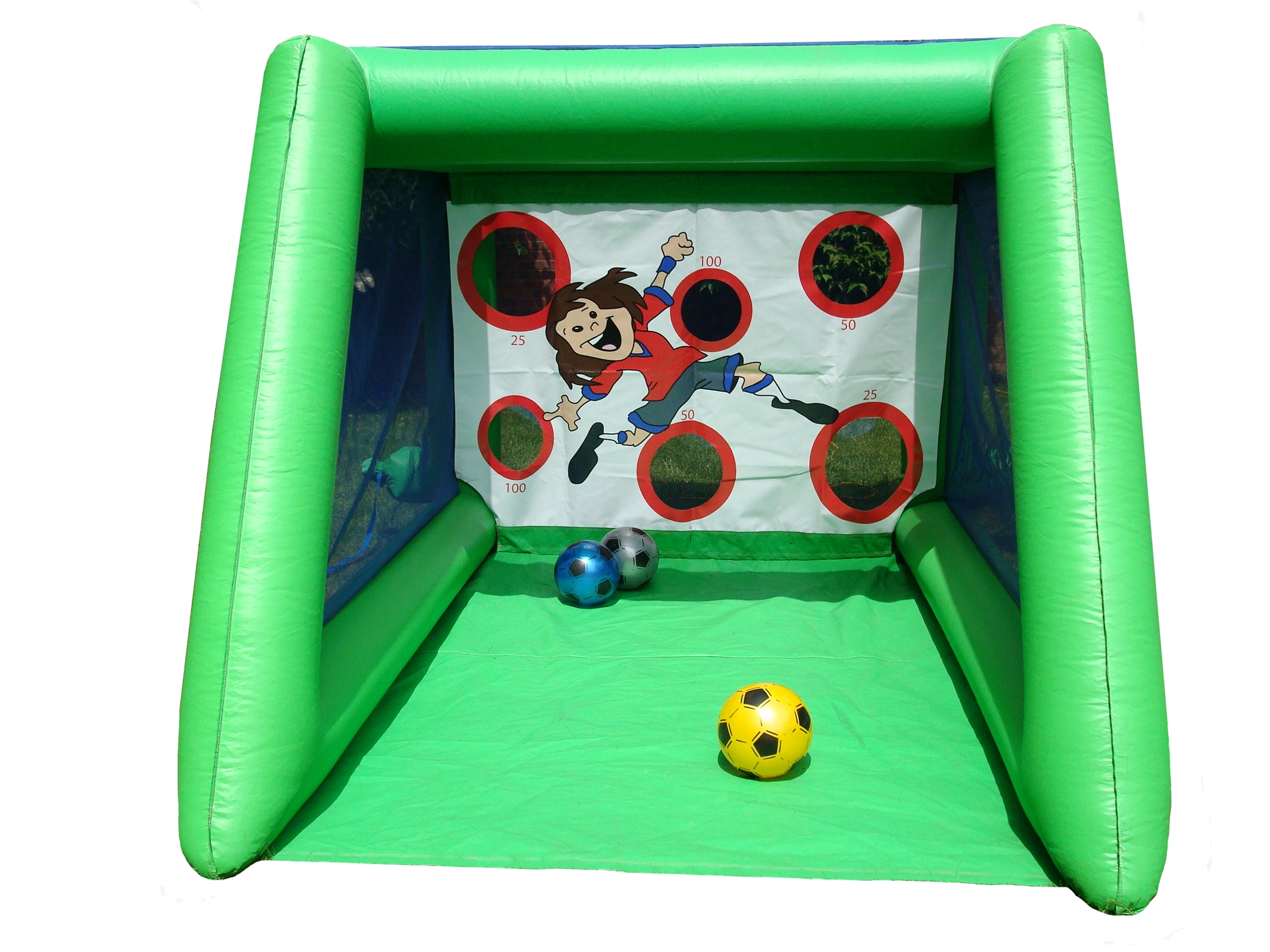 Inflatable Beat The Goal Keeper - Bouncy Castle Hire and soft play