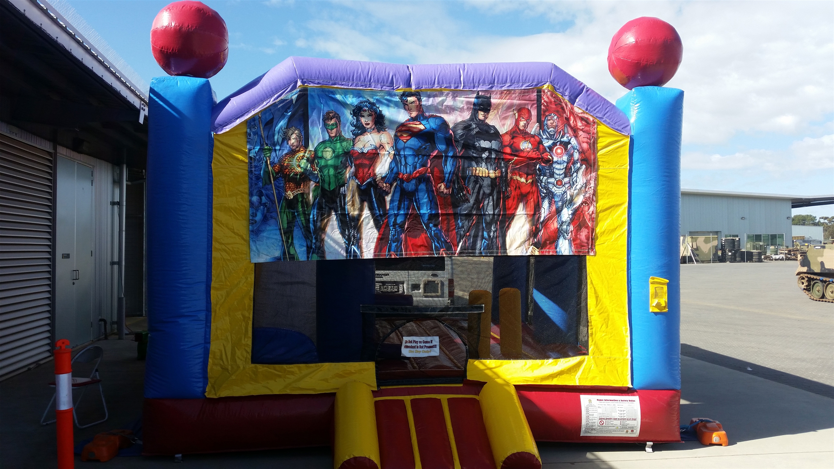 backyard heroes jumping castle