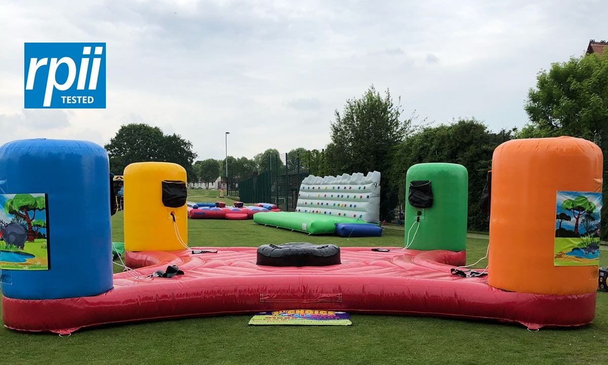 Hungry Hippo's Inflatable Game 30ft x 30ft Bouncy Castle Hire in Kent